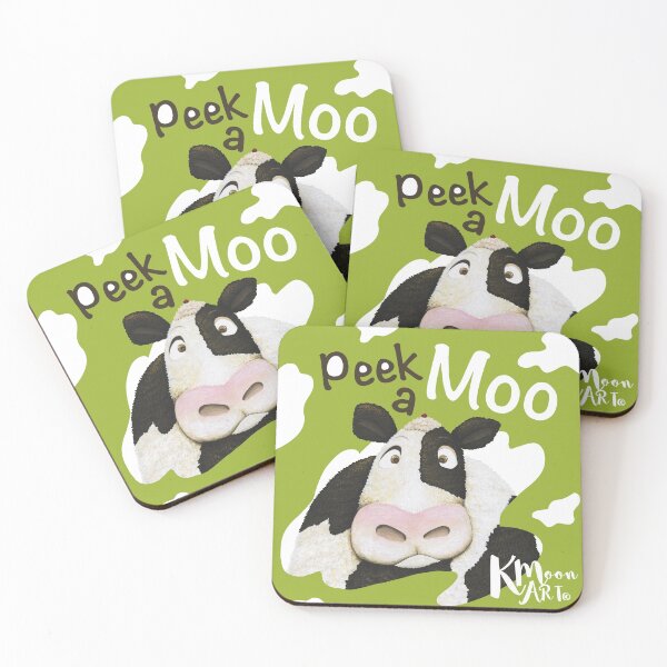 Item preview, Peek a Moo The Cute Cow  designed and sold by kmoonart.