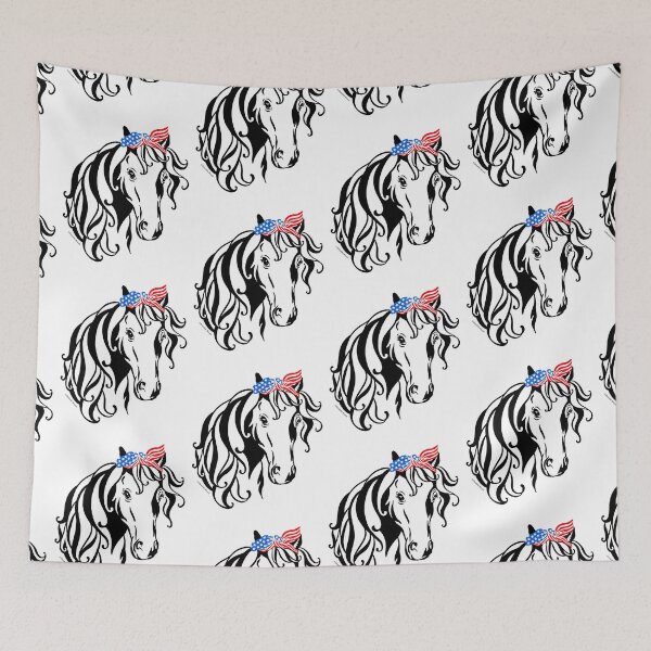 Item preview, Patriotic Horse Bandana American Flag Cute Animal designed and sold by DoubleBrush.