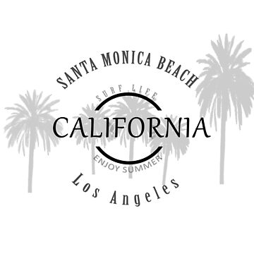 Santa Monica Beach Tote Bag by LilysWorlds