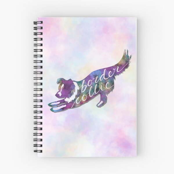 Item preview, Border Collie Rainbow Print designed and sold by MyMumNMeQuotes.