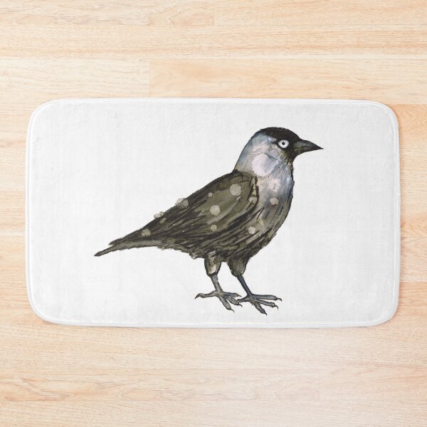 Item preview, Western jackdaw watercolor  designed and sold by Bwiselizzy.