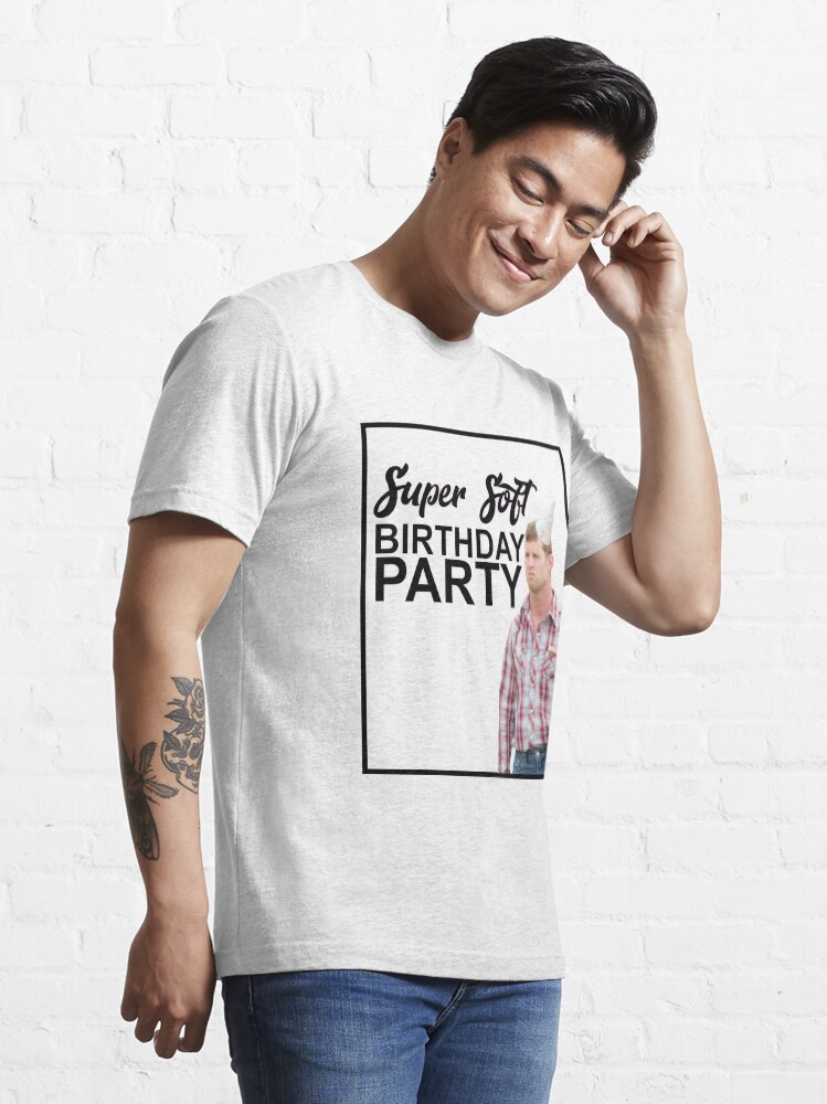 super soft birthday party shirt