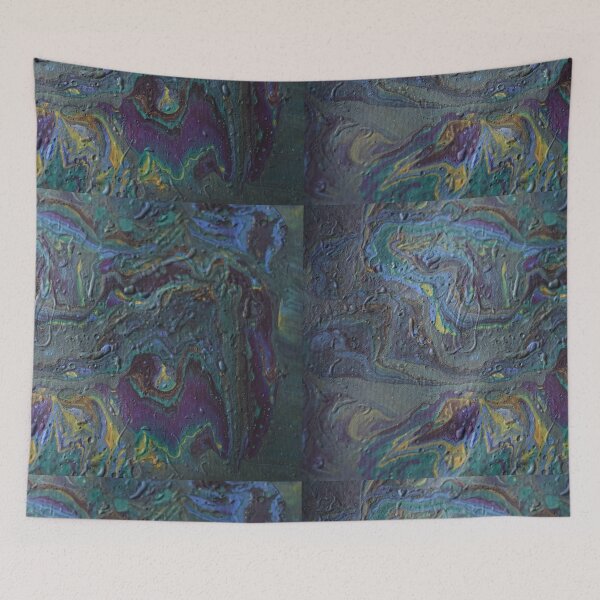 Item preview, cosmic, acrylic pour 7 designed and sold by myatticstudio.