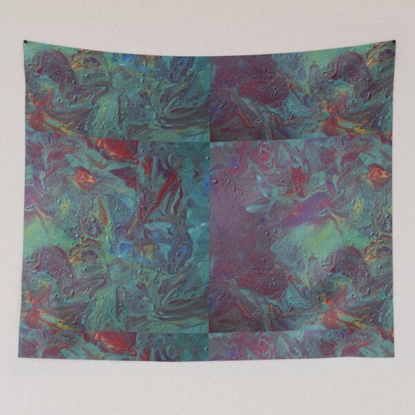 Item preview, dreamscape, acrylic pour 1 designed and sold by myatticstudio.