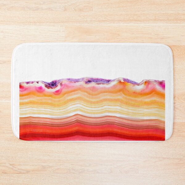 Item preview, Abstract background, red orange agate slice striped mineral designed and sold by Lukasz Szczepanski.