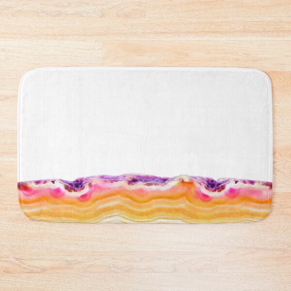 Item preview, Abstract endless background, red orange agate slice striped mineral designed and sold by Lukasz Szczepanski.