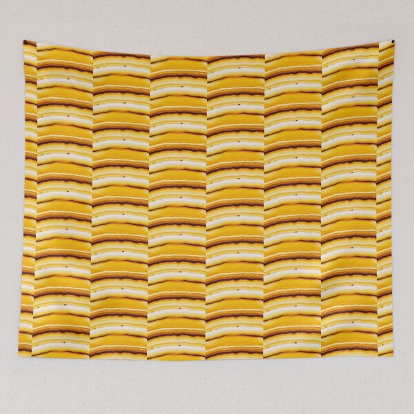 Item preview, Yellow brown slice striped mineral cross section designed and sold by Lukasz Szczepanski.