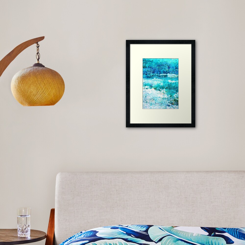 Ask The Waves Framed Art Print