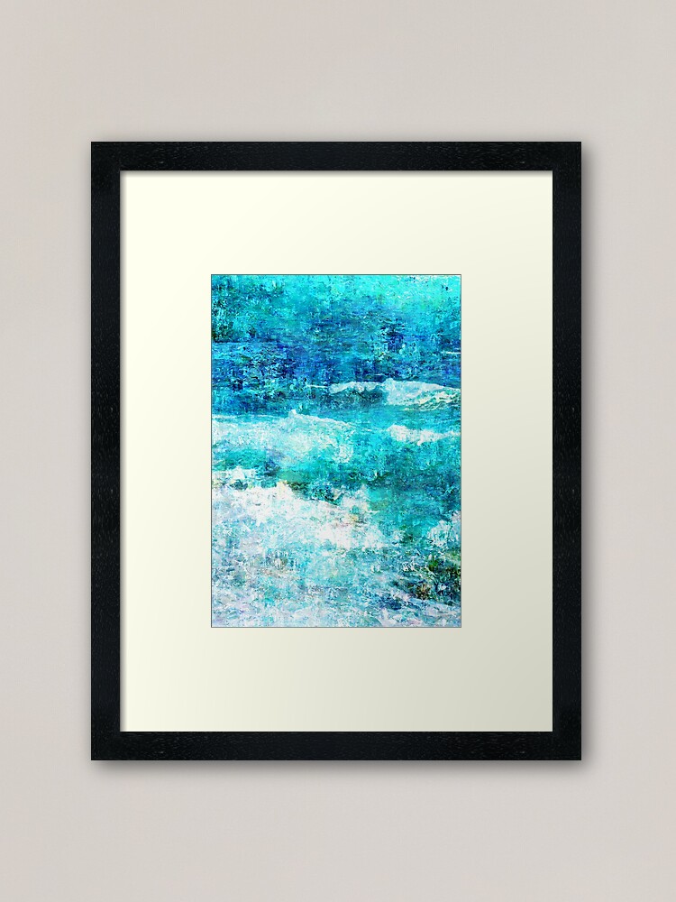 Alternate view of Ask The Waves Framed Art Print