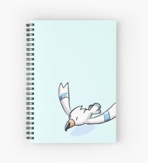 Wingull Crayon Sticker Spiral Notebook