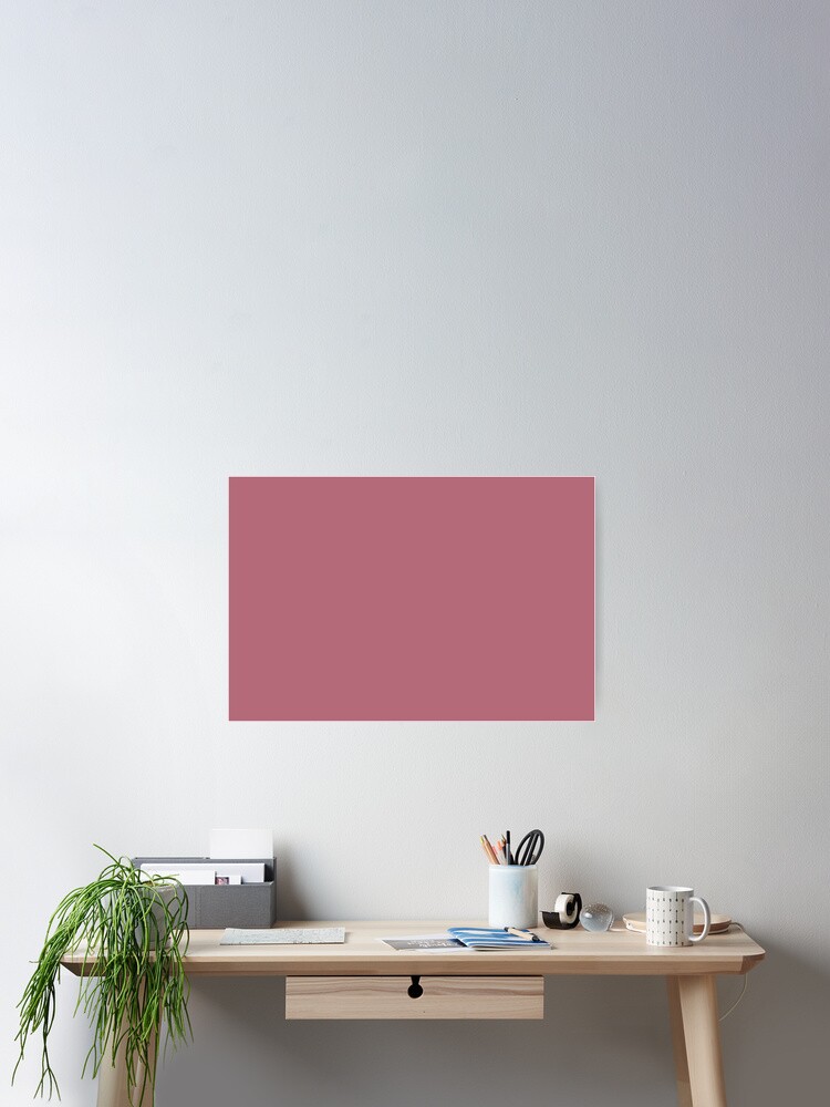 Dark Pastel Pink Solid Color Pairs To Coloro Cassis Pink-ish 