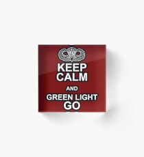 Green Light Go! Acrylic Block