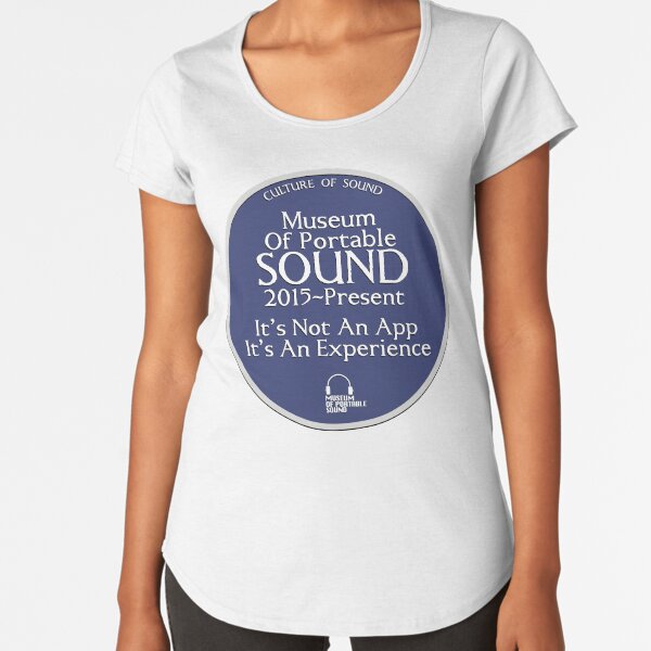 Culture of Sound Blue Plaque Premium Scoop T-Shirt