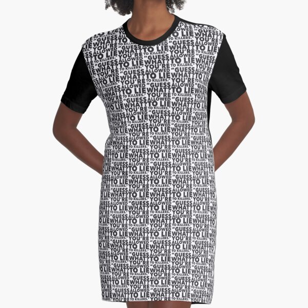 Murder Squad True Crime Graphic T-Shirt Dress