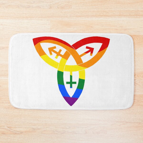Item preview, Rainbow Pride Gender Triquetra Knot designed and sold by Cleave.