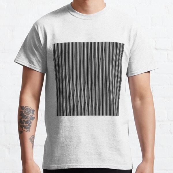 #Op #Art, #Symmetry, #Parallel, Geometry, Colorfulness, Architecture, Monochrome, Darkness, Pattern, Design, Repetition Classic T-Shirt