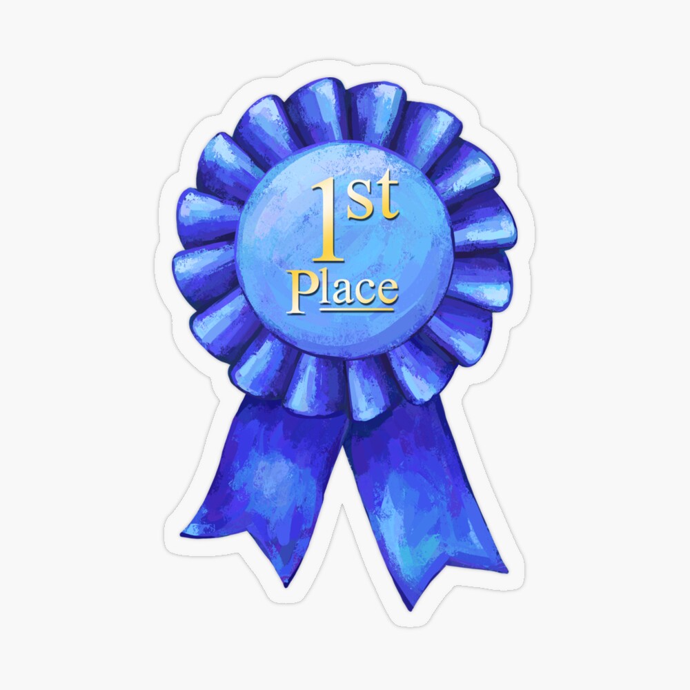 10 Pack 4 Petite First Place Blue Ribbons