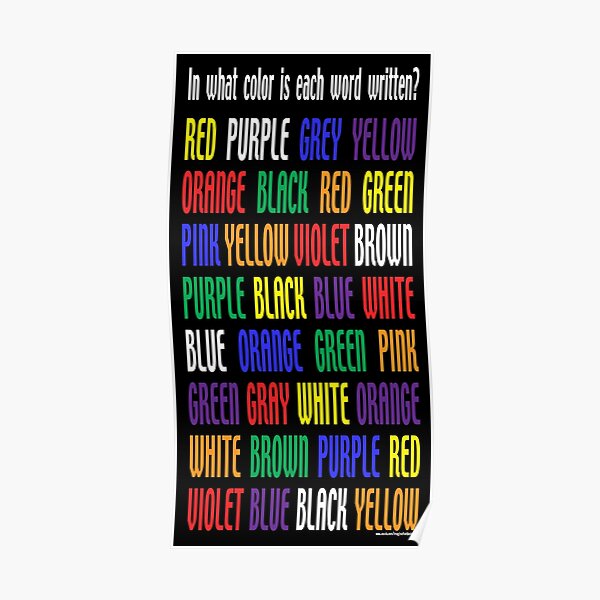 What's My Color Poster