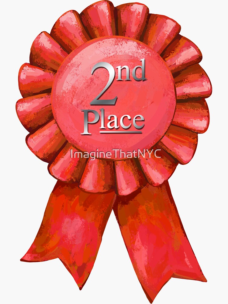 ribbons-2nd-place-sticker-for-sale-by-imaginethatnyc-redbubble