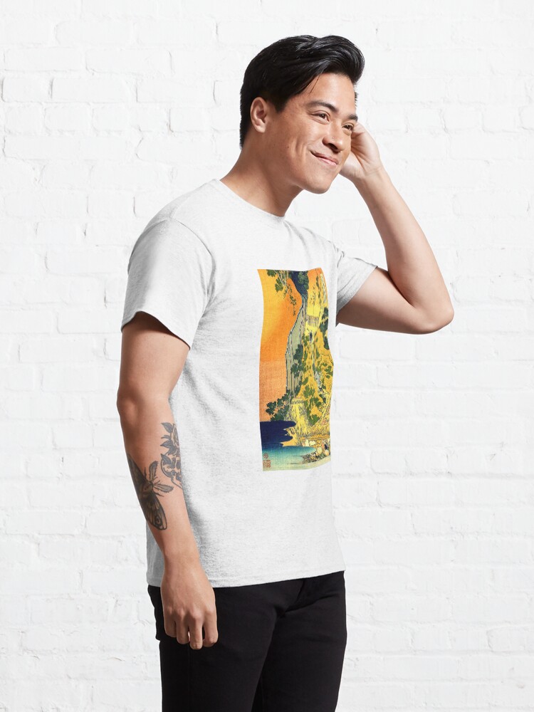 Alternate view of 'Waterfalls in All Provinces' by Katsushika Hokusai (Reproduction) Classic T-Shirt