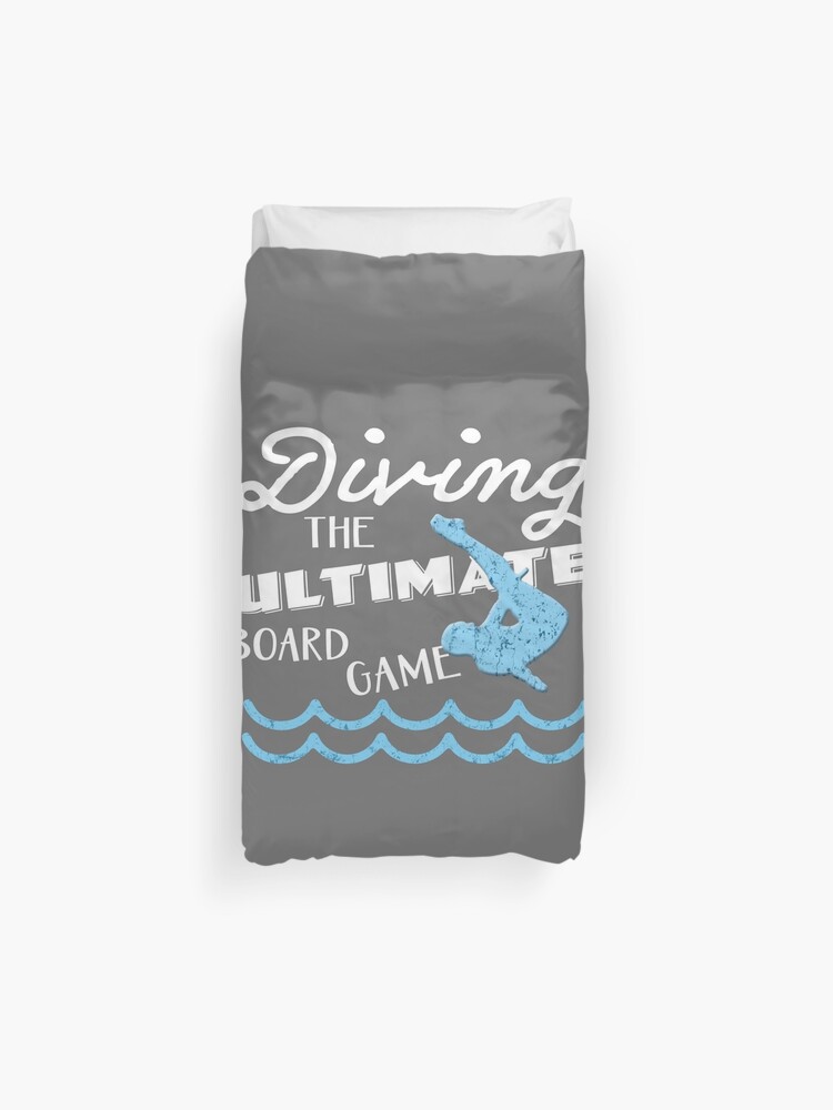 Fun Diving Ultimate Board Game Gift Design For Men Duvet Cover