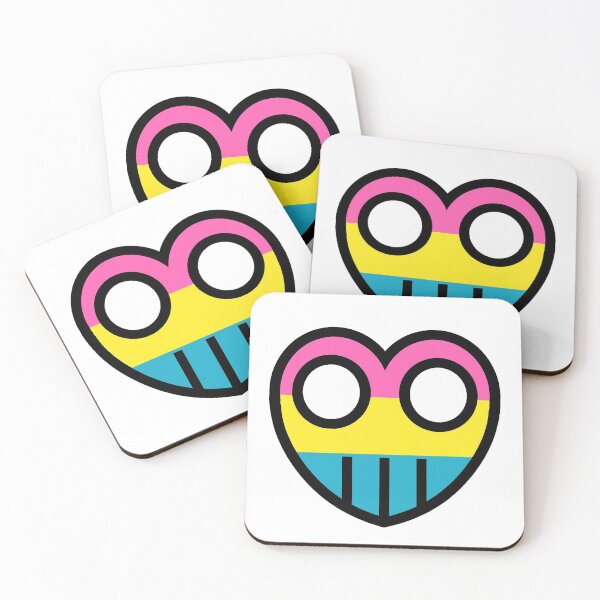 Item preview, The Bar Bots Heart Pan Pride Flag designed and sold by Picklerocket.