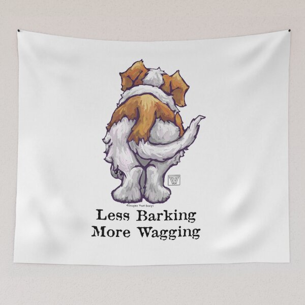 Item preview, Less Barking, More Wagging designed and sold by ImagineThatNYC.
