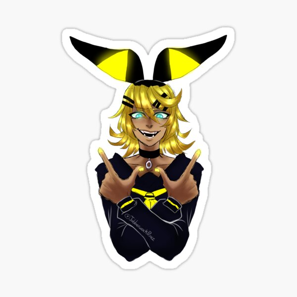 Kagamine Rin Stickers Redbubble - vocaloid decal roblox