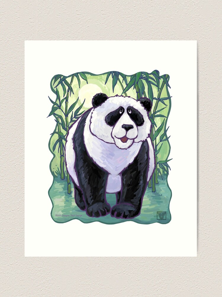 Animal Parade Panda Bear Art Print for Sale by ImagineThatNYC