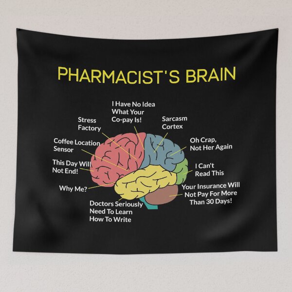 Item preview, Pharmacist's Brain Funny Pharmacist Pharmacy Tech T-Shirt designed and sold by mrsmitful.