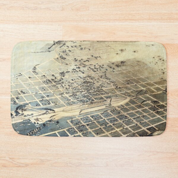 Item preview, Vintage Albuquerque NM Map (1886) designed and sold by BravuraMedia.