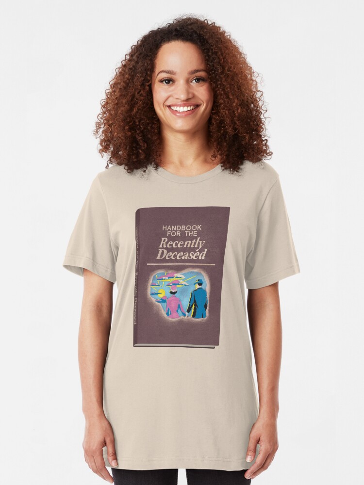 Alternate view of Handbook for the Recently Deceased Slim Fit T-Shirt