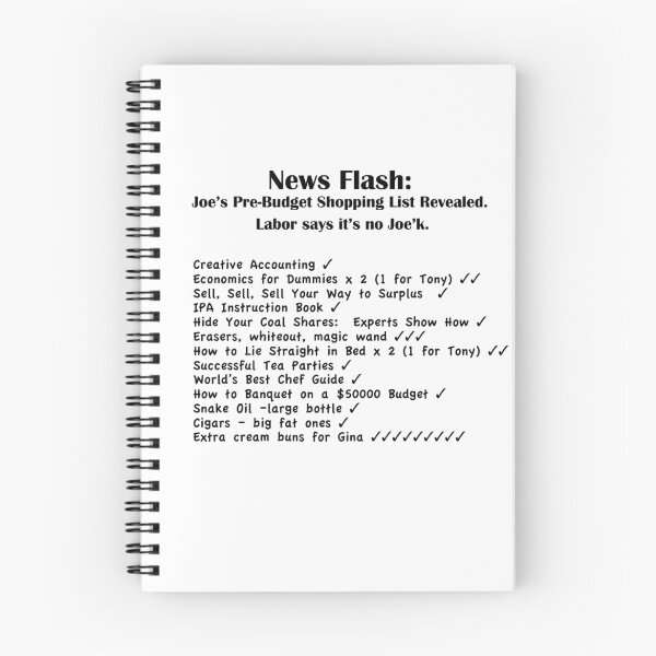 Item preview, Joe's Shopping List - Black Text designed and sold by Heatherian.