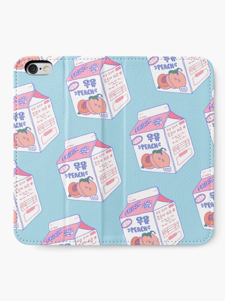 Alternate view of Peach Milk Carton iPhone Wallet