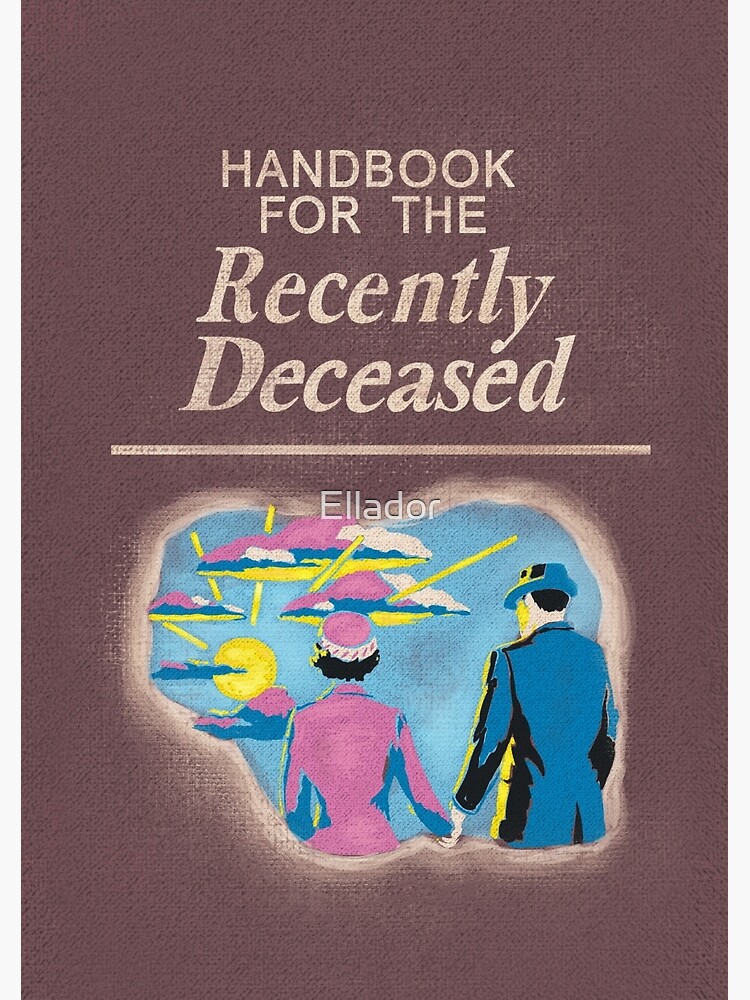 Handbook for the Recently Deceased Beetlejuice Luggage Tag 