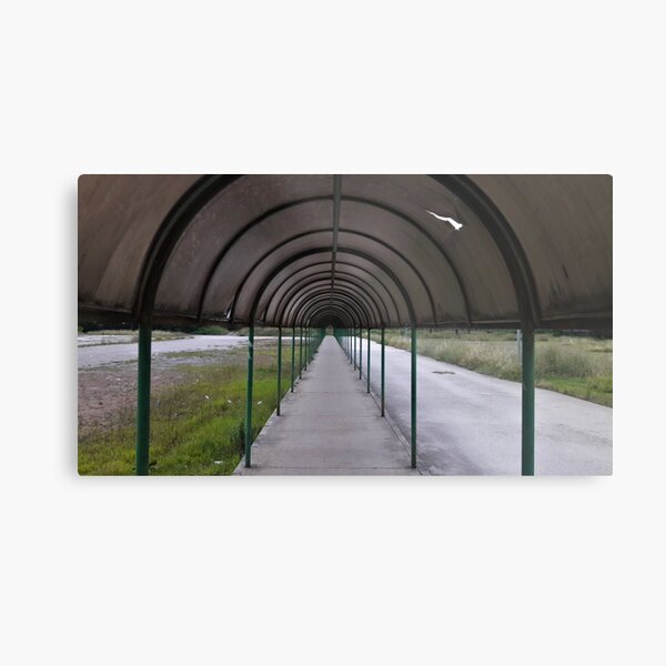 Walkway Down Time Metal Print