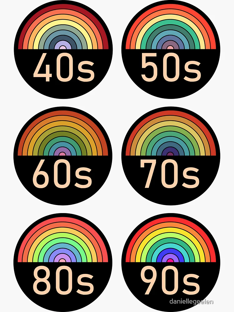 Retro 40s 50s 60s 70s 80s 90s
