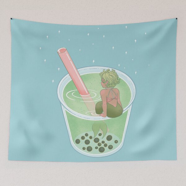 Item preview, Matcha Boba Mermaid designed and sold by Christadaelia.