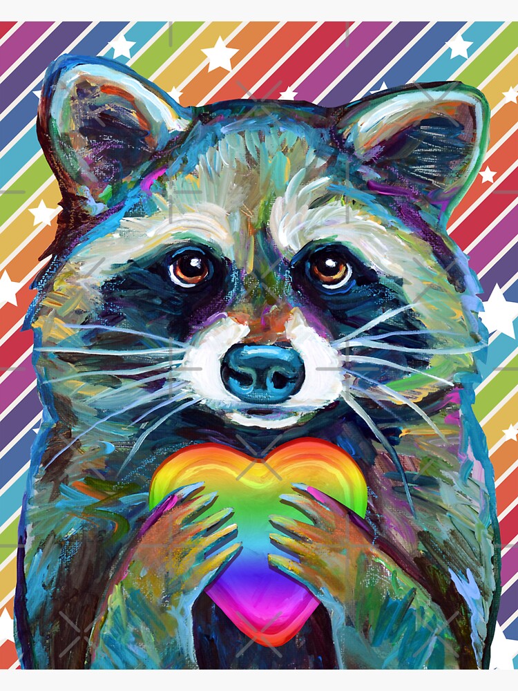 rainbow raccoon squishmallow