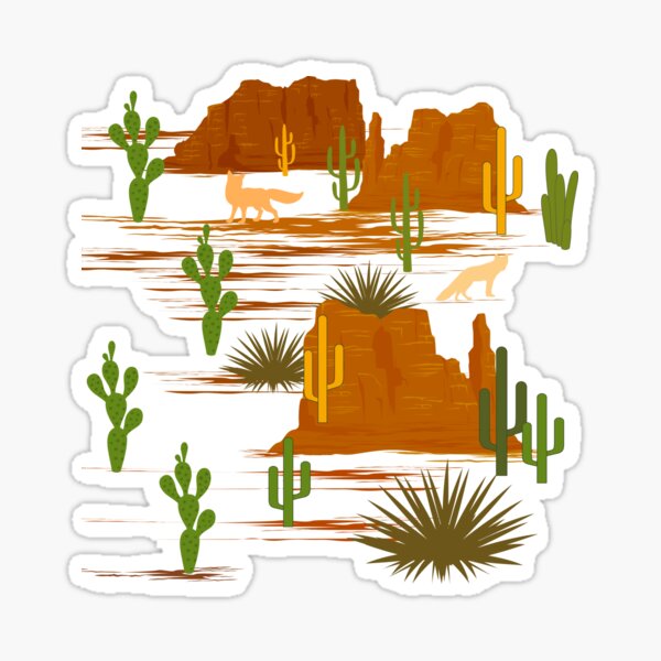 Desert Modernism-Cactus Sticker