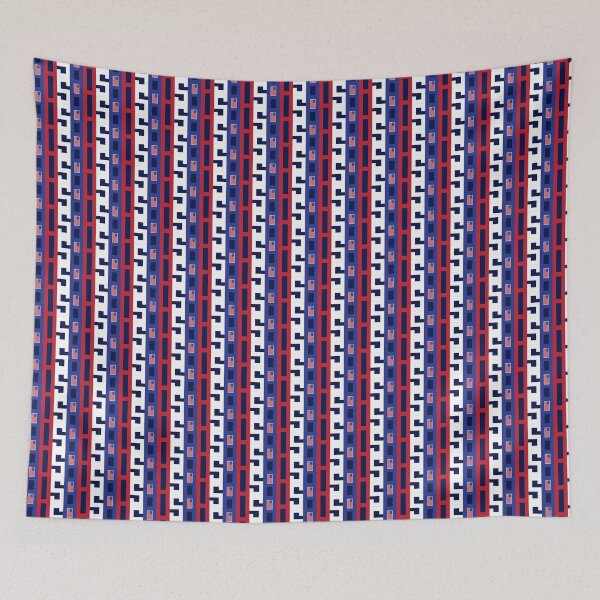 Item preview, USA Fourth of July Red White Blue Typography Flag designed and sold by gstrehlow2011.