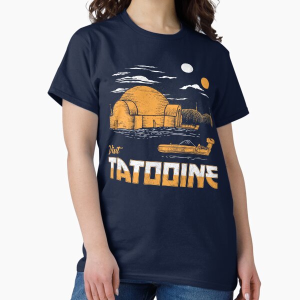 Vista previa del artículo con la obra «Visita Tatooine», diseñado y vendido por therocketman.
