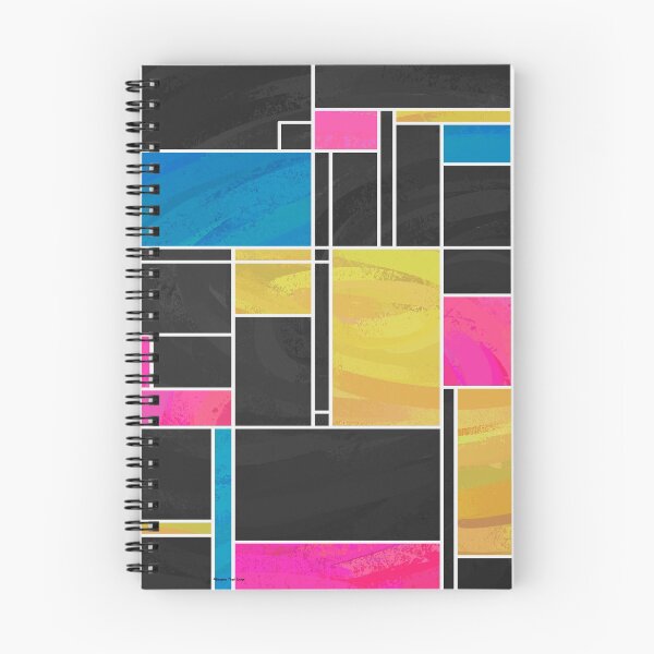 Item preview, Mondrian Blue Pink Black  designed and sold by ImagineThatNYC.