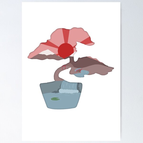 Item preview, Bonsai Silhouette Scene designed and sold by djkc12.