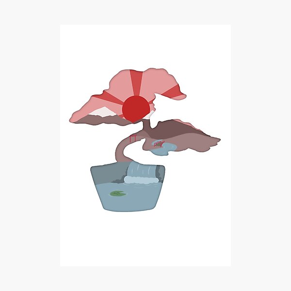 Item preview, Bonsai Silhouette Scene designed and sold by djkc12.