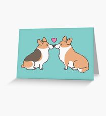 Corgi Liebe Grußkarte
