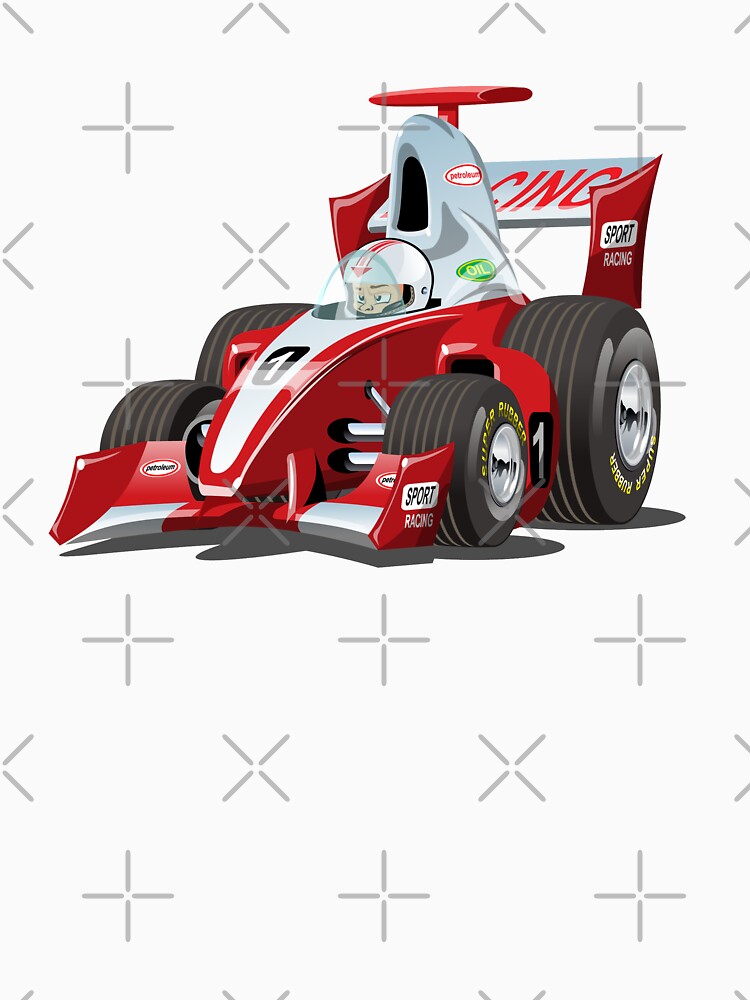 "Cartoon formula 1 race car" T-shirt by Mechanick | Redbubble