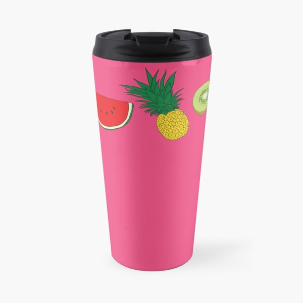 Summer Fruit Border Travel Mug