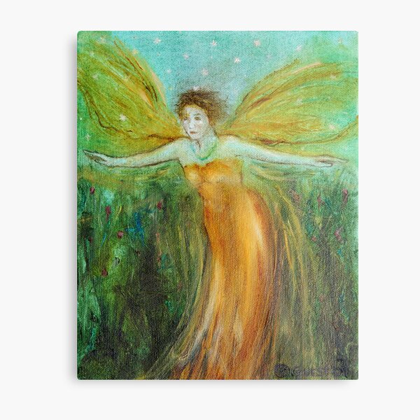 "Garden Angel" Metal Print