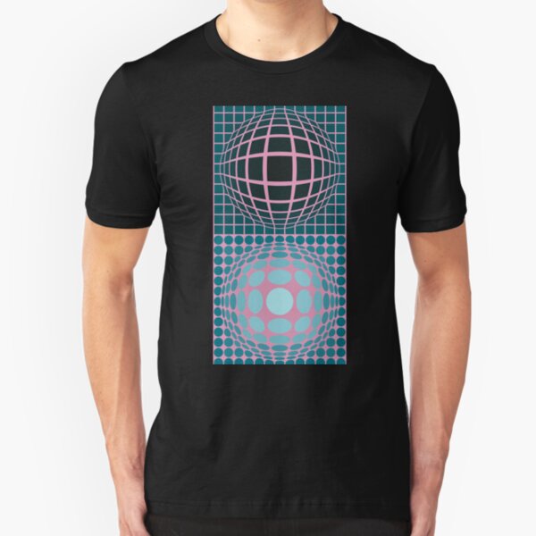 Vasarely Museum # 5 Slim Fit T-Shirt